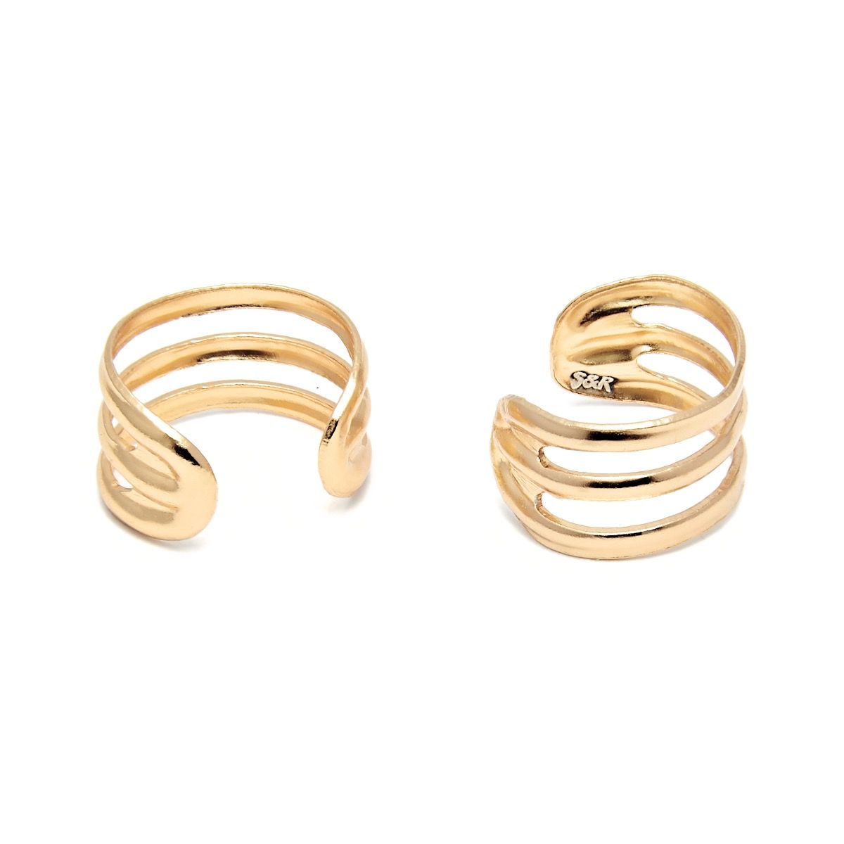 Simple gold ear cuff sale
