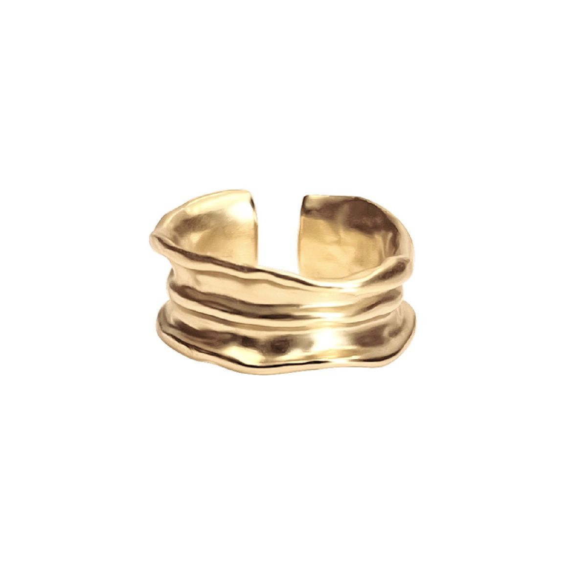Annika Adjustable Chunky Ring in Gold