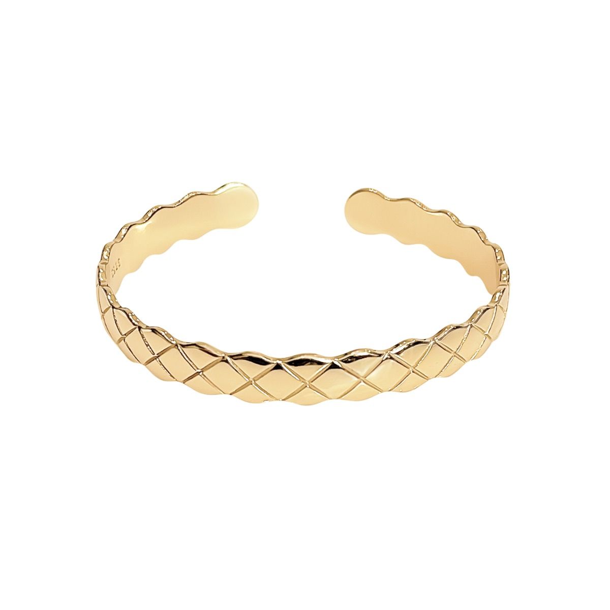 Adjustable Bangle Cuff in Gold