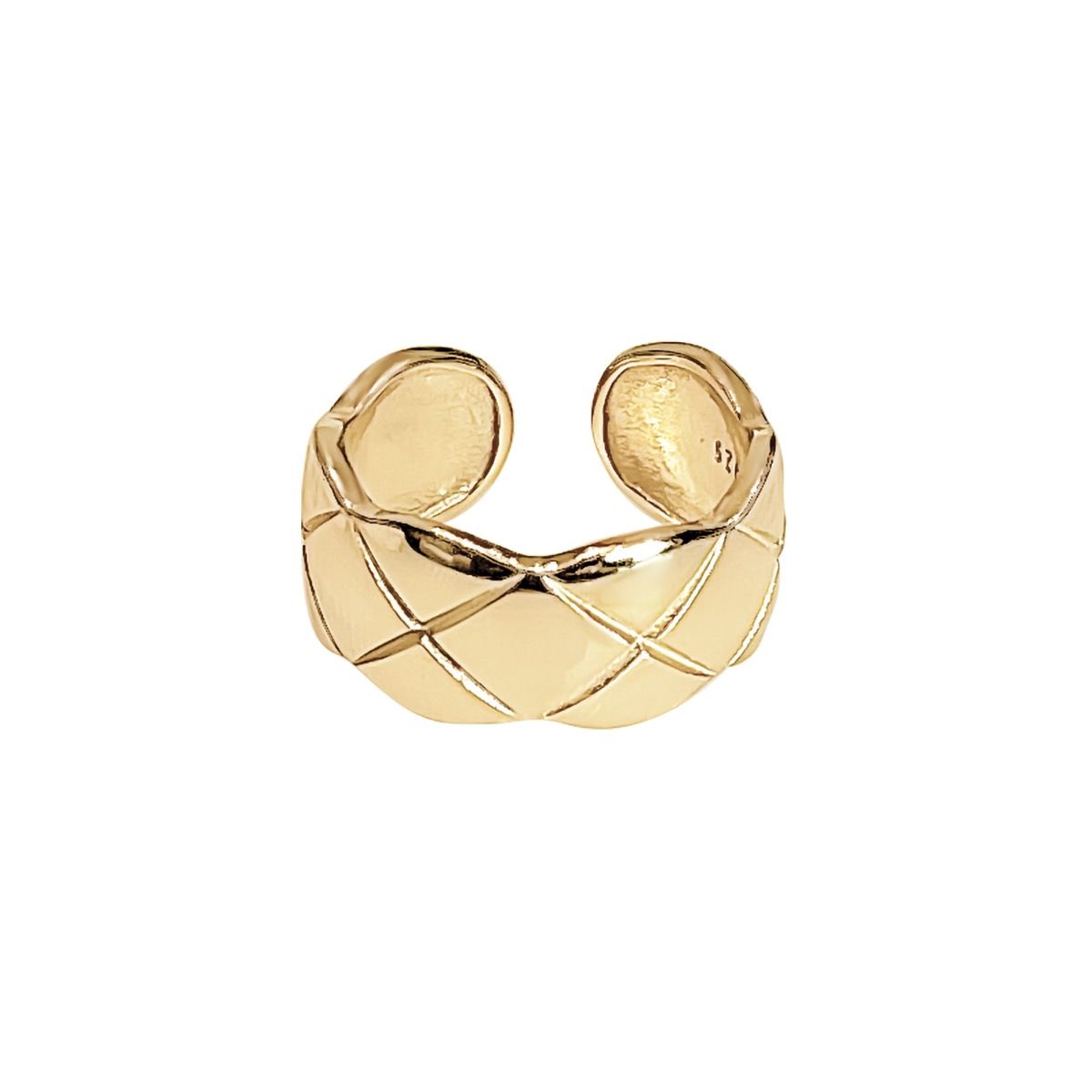 Adjustable Shallow Ring in Gold