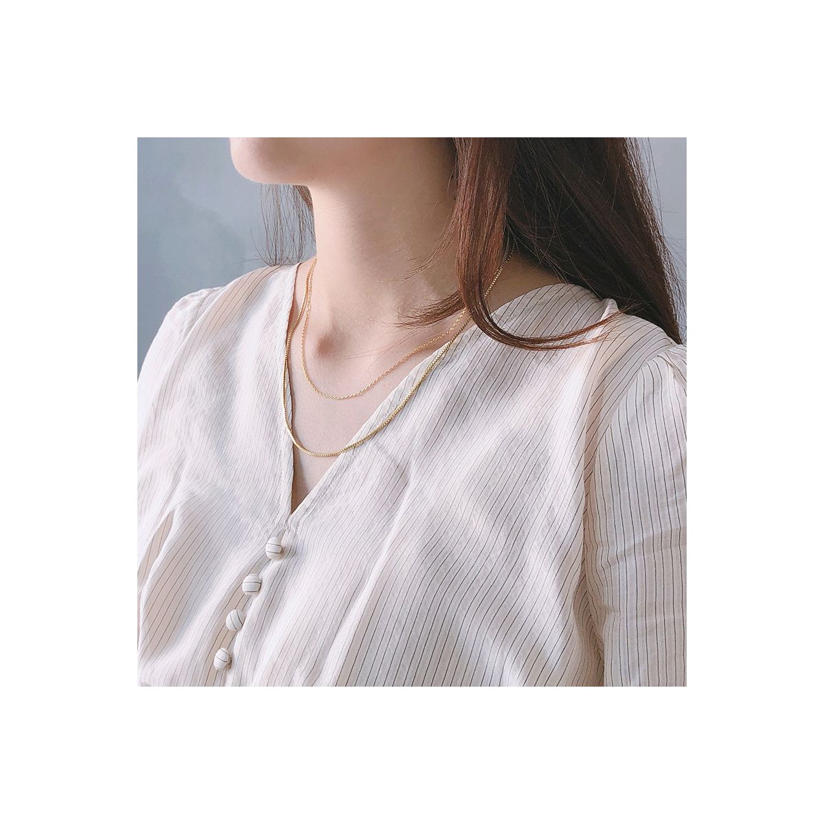 Yasmin Layered Thin Chain in Gold