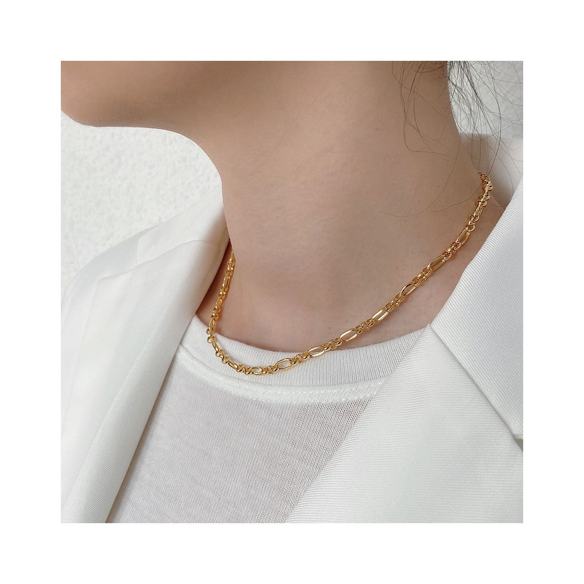 Kaiya Oval Link Chain in Gold